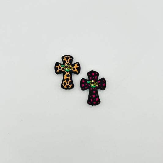 Pattern Cross with Flower Focal